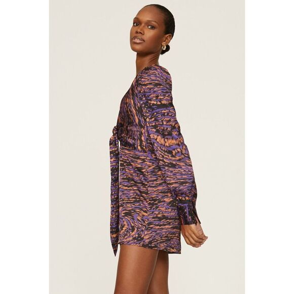 Louna Tie Front Mini Dress 💚 - Picture 2 of 13